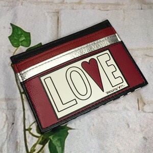 Brighton Card holder case wallet Red black white silver new never used